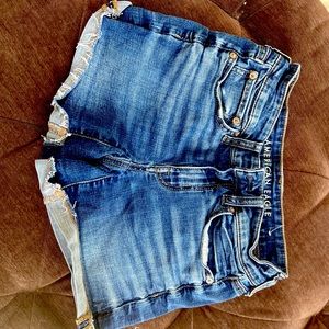 American Eagle Midi Denim Shorts
